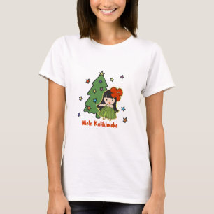 Aloha Honig-Weihnachtenhawaiisches Hula Mädchen T-Shirt
