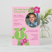 Aloha Honu kundenspezifische Einladung (Stehend Vorderseite)