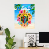 Aloha Honu Sea Turtle 2 Poster (Heimbüro)
