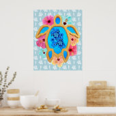 Aloha Honu Sea Turtle Poster (Küche)