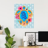 Aloha Honu Sea Turtle Poster (Heimbüro)