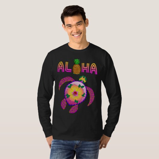 Aloha Honu Turtle Hawaii T-Shirt (Vorne ganz)