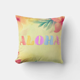 Aloha Hübsch Hawaiian Floral Print Kissen
