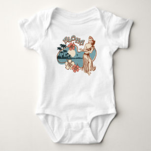 Aloha Hula Girl Baby Strampler