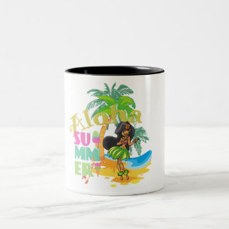 Aloha Hula Girl Coffee Cup Zweifarbige Tasse