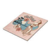 Aloha Hula Mädchen Fliese (Seite)