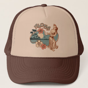 Aloha Hula Mädchen-Hut Truckerkappe