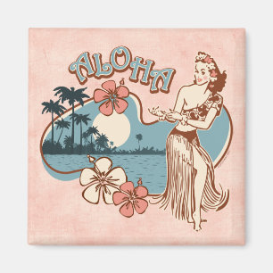 Aloha Hula Mädchen Magnet