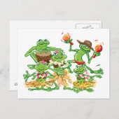 Aloha - Hula-Party Postkarte (Vorne/Hinten)