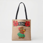 Aloha Hula Teddybär Tasche (Vorderseite)