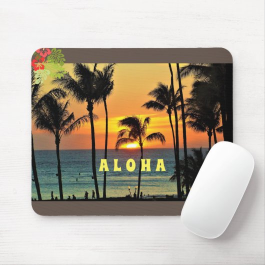 Aloha individuell anpassen - Maui Mousepad (Mit Mouse)