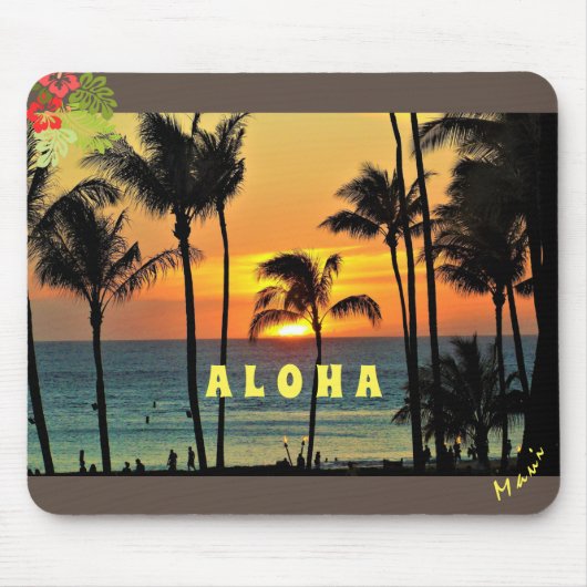 Aloha individuell anpassen - Maui Mousepad (Vorne)