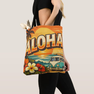 Aloha-Insel-Vibes-Sonnenuntergangs-Szene Tasche