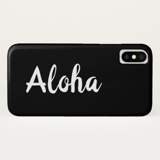 Aloha iPhone Case (Rückseite (Horizontal))