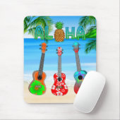 Aloha Island Ukuleles Mousepad (Mit Mouse)