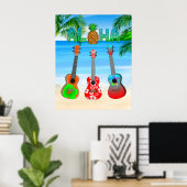 Aloha Island Ukuleles Poster (Heimbüro)