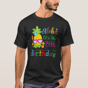 Aloha ist mein 14. Geburtstag Hawaii Girls Sunglas T-Shirt