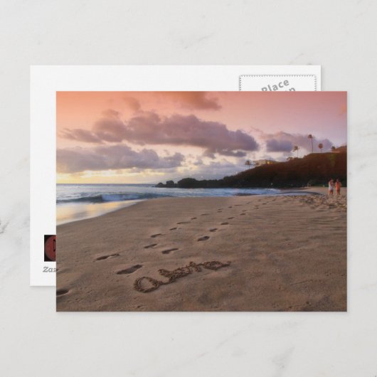 Aloha Kaanapali Beach Postcard Postkarte (Vorne/Hinten)