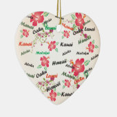 aloha, Kauai, Hawaii, Oahu, Maui, lanai Keramik Ornament (Rechts)