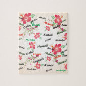 aloha, Kauai, Hawaii, Oahu, Maui, lanai Puzzle (Vertikal)