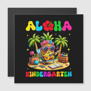 Aloha Kindergarten Ananas Hawaii Zurück zur Schule Magnetkarte