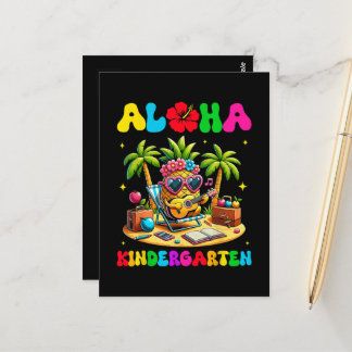 Aloha Kindergarten Ananas Hawaii Zurück zur Schule Postkarte