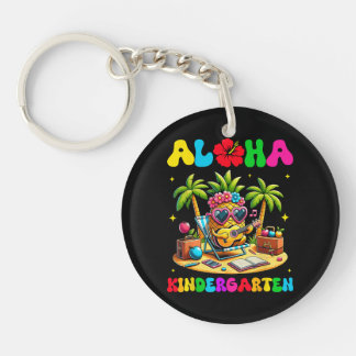 Aloha Kindergarten Ananas Hawaii Zurück zur Schule Schlüsselanhänger