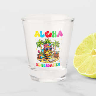 Aloha Kindergarten Ananas Hawaii Zurück zur Schule Schnapsglas
