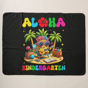 Aloha Kindergarten Ananas Hawaii Zurück zur Schule Sherpadecke