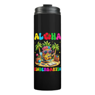 Aloha Kindergarten Ananas Hawaii Zurück zur Schule Thermosbecher