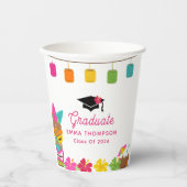 Aloha-Klasse 2024 Abschluss Luau Pappbecher (Vorderseite)