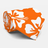 Aloha-Krawatte mit tropischen Blume aus Hawaii Krawatte (Gerollt)