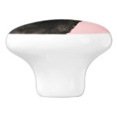 Aloha Kuh, Lei, rosa Fun Sommerzeit Keramikknauf (Seitenansicht)