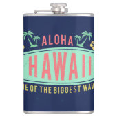 Aloha kundenspezifische Monogrammflaschen des Flachmann (Vorderseite)