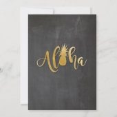 Aloha laden der helle einladung (Rückseite)