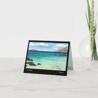 Aloha leben Grußkarte, Malerei von Südmaui Karte