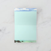 Aloha leben Grußkarte, Malerei von Südmaui Karte (Innenseite)