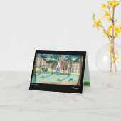 Aloha leben Grußkarte, Malerei von Südmaui Karte (Gelbe Blume)