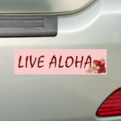 Aloha leben Rosahawaiischer BlumenAutoaufkleber Autoaufkleber (Auf Auto)