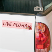 Aloha leben Rosahawaiischer BlumenAutoaufkleber Autoaufkleber (Auf Lkw)