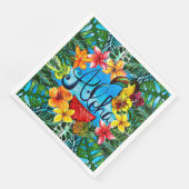 Aloha - Lebensmittel und Sommerdesign für tropisch Serviette (Ecke)