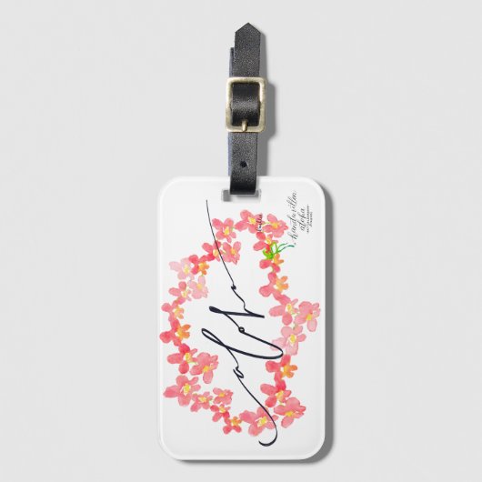 Aloha Lei Gepäckmarken Gepäckanhänger (Vorderseite Vertikal)