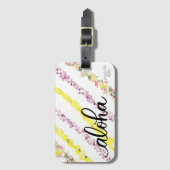 Aloha Lei Hawaii Inspiriert Gepäckmarke Gepäckanhänger (Vorderseite Vertikal)