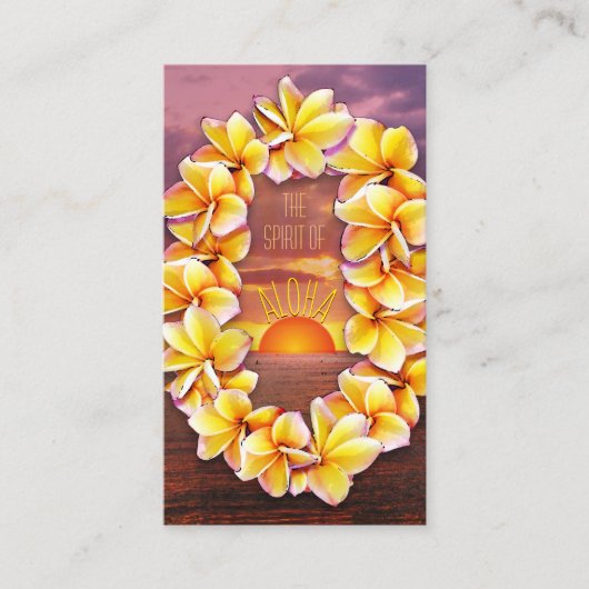 Aloha Lei  Visitenkarte (Vorderseite)