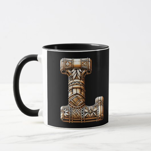 Aloha Letter L Custom Initial Tasse (Links)
