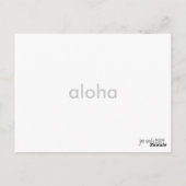 Aloha * Liebe * Korallenherz Postkarte (Rückseite)
