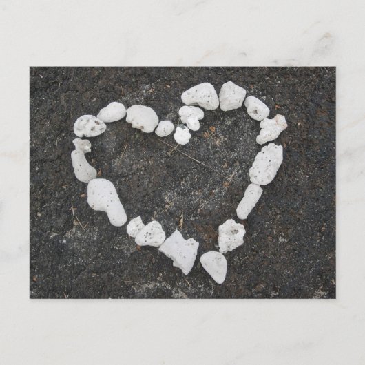 Aloha * Liebe * Korallenherz Postkarte (Vorderseite)