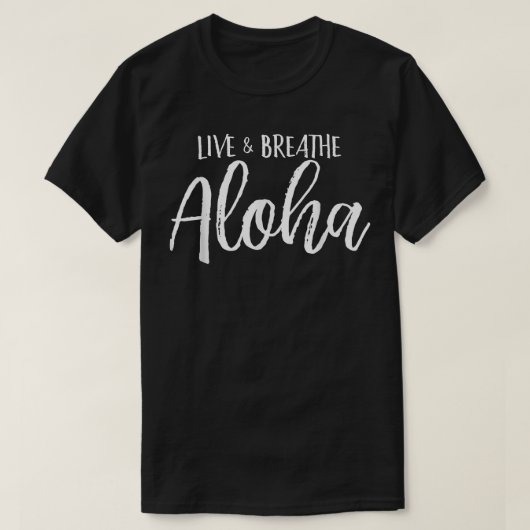 Aloha live und atmen T-Shirt (Design vorne)
