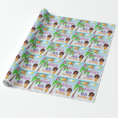Aloha Luau Birthday Geschenkpapier (Ungerollt)