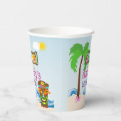 Aloha Luau Birthday Pappbecher (Rechts)
